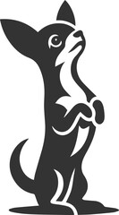 Chihuahua vector animal drawing silhouette
