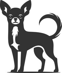 Chihuahua vector animal drawing silhouette