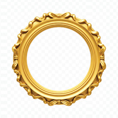 gold medal on a white background