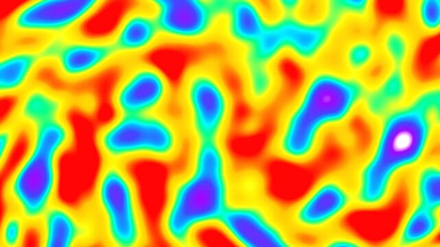 Abstract infrared background animation. Thermal vision image effect