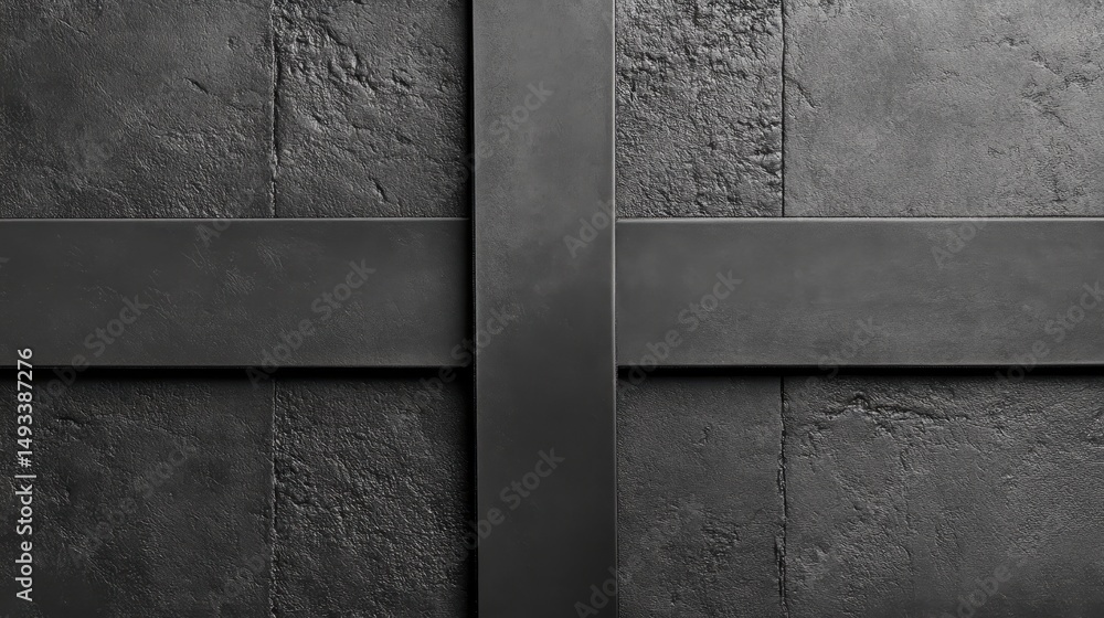 Aufkleber cross on a wall forming intricate lines and shapes creating a unique and artistic visual for backgro
