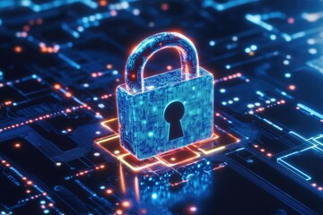 Digital lock on circuit board