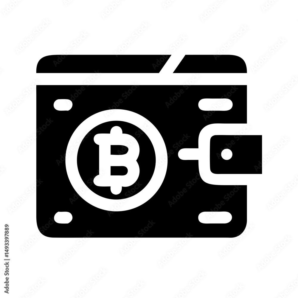 Poster bitcoin shield security protection silhouette on transparent background for web and graphic design