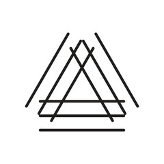 A mandala. Decorative round ornaments. Wicker design elements. Logo design for business yoga, backgrounds for posters, icons for programs and websites. triangle shape of the flower islamic pattern