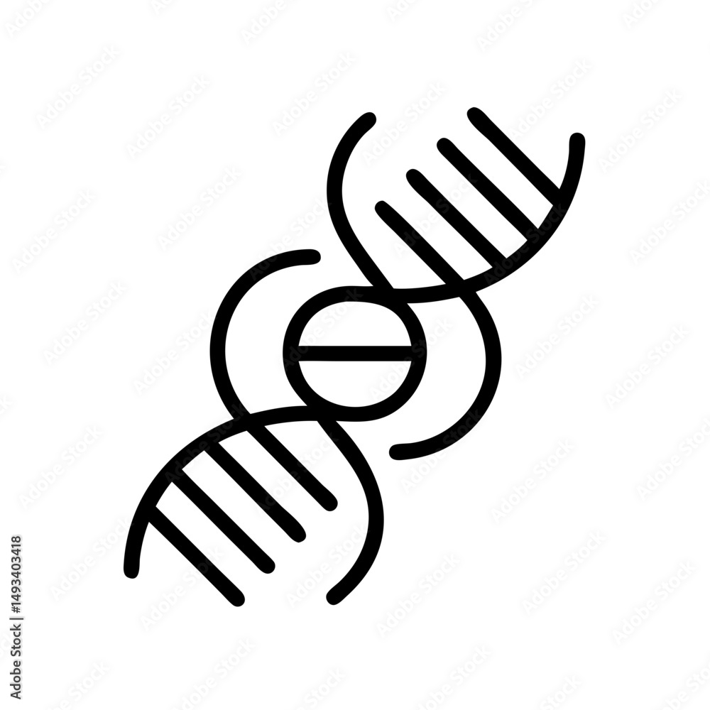 Poster dna modification on transparent background for web and graphic design