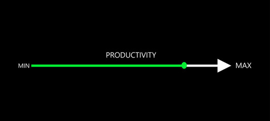 Productivity and efficiency concept. Vector Illustration.