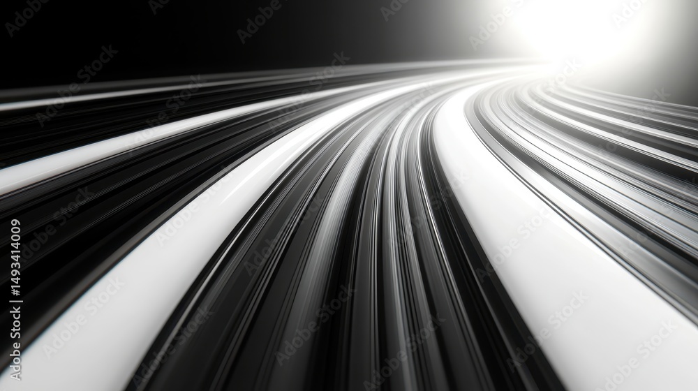 Poster black and white striped background featuring bold alternating lines creating a modern and stylish vi