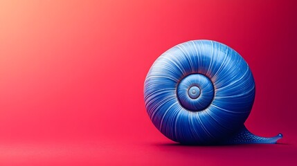Vibrant, stylized shell design against a gradient background.