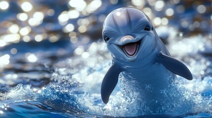 Obraz premium dolphin in the water