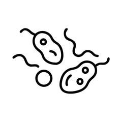 Spore or yeast cells on transparent background for web and graphic design