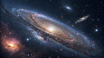 The vastness of space and its cosmic mysteries unfold