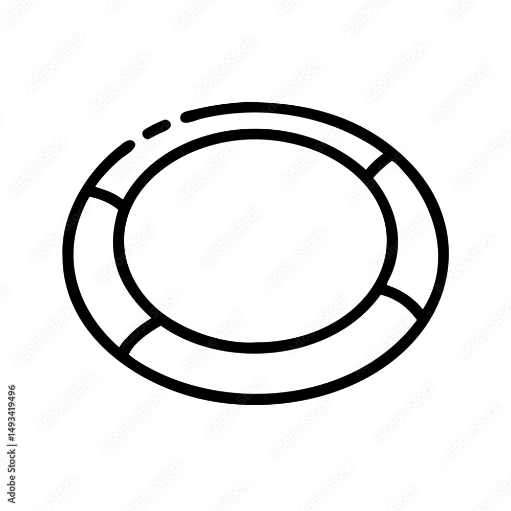 Aufkleber thick gradient ring a solid ring with a smooth glow on transparent background for web and graphic de