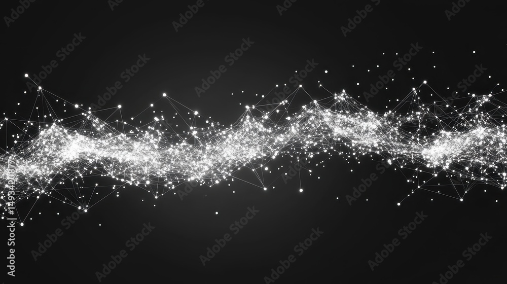 Aufkleber striking black and white abstract background with fluid shapes creating a compelling visual experien