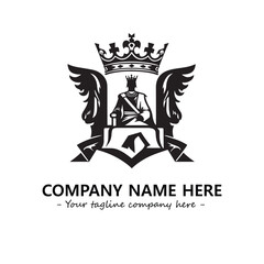 King logo company design vector illustration