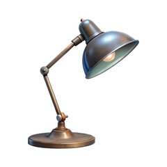 Elegant Vintage Style Desk Lamp with Adjustable Arm and Domed Shade