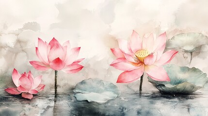 watercolor painting of flowers