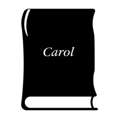 The novel Carol a dark book in black and white illustration