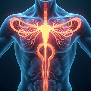 Human anatomy brachial plexus and spinal cord