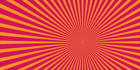 Rays background in retro style. Minimal sunrise radiate striped wave geometric circus light Colorful sun rays sunburst pattern background.