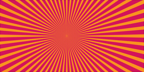 Rays background in retro style. Minimal sunrise radiate striped wave geometric circus light Colorful sun rays sunburst pattern background.