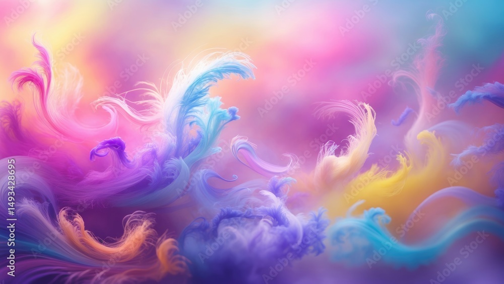 Poster an abstract, colorful background for design; a soft-focus backdrop; a blurred backdrop
