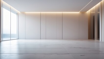 Obraz premium a current flat-design interior setting