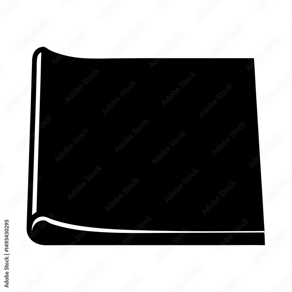 Poster minimalist open book vector illustration symbol of knowledge and learning