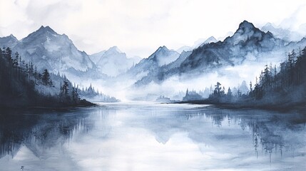 lake in the mountains