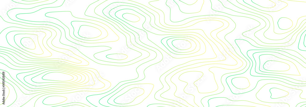 Poster abstract topographic map contour, white background and colorful wave lines pattern texture. geograph