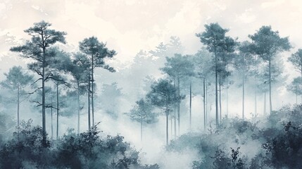 fog in the forest