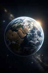 Obraz premium Large planet in space