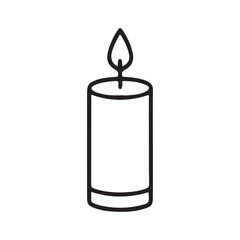 fire burning candle icon. Candle icon. Vector illustration eps 10