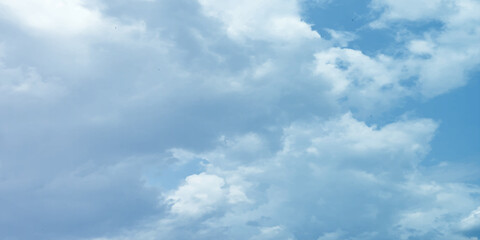 Sunny sky blue light watercolor background. Aquarelle painting brush effect card paper textured canvas cloudy smoke space for text, entertaining card, template. aquamarine color graphics illustration