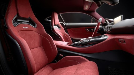 High quality suede interior with directional nap for a luxurious driving experience