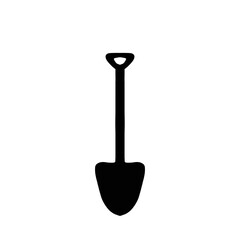 shovel iconisolated on white background