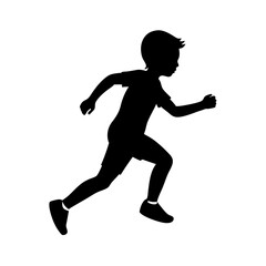 a running boy silhouette