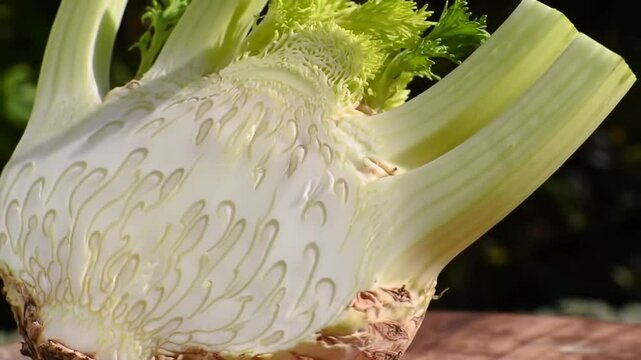 Close Up Of Fresh Celeriac Plant Food Preparation Ingredient
