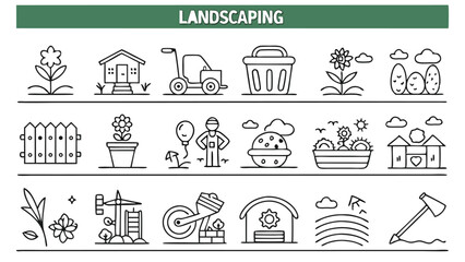 set of vector icons for construction
