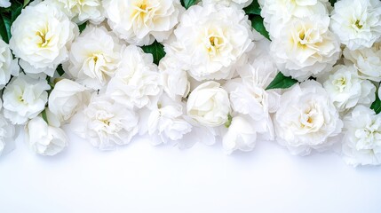 Obraz premium Fresh White Flowers for Elegant Background or Decoration in Floral Arrangement