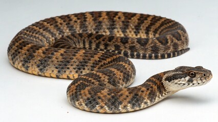 Fototapeta premium Death Adder on studio background