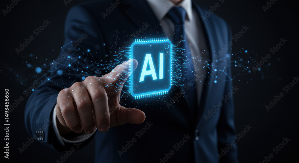 Poster ai in business: powering innovation and efficiency | artificial intelligence, machine learning, and 