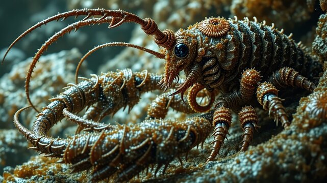 Prehistoric Eurypterid Fossil, Geological Artifact