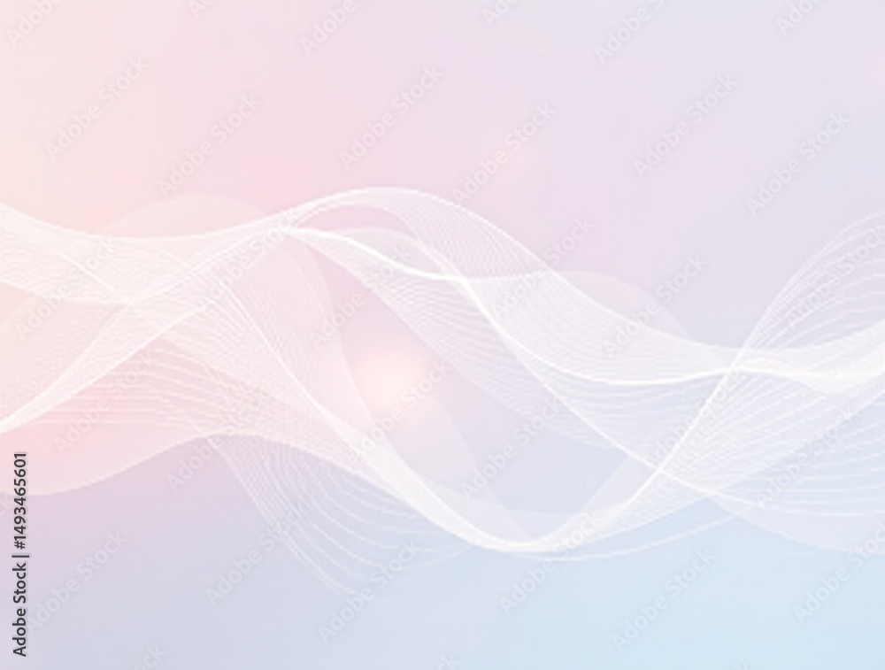 Poster vector illustration abstract technology with molecule, flowing dot particle wave flow line, wirefram