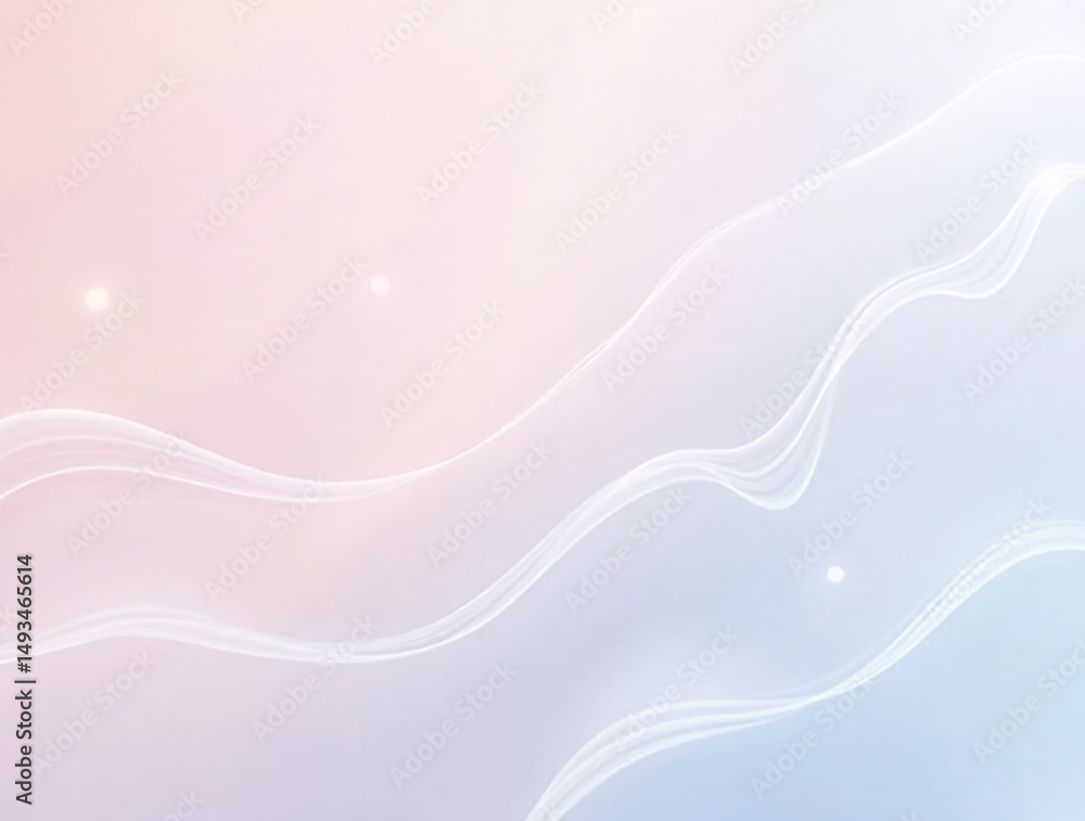Poster vector illustration abstract technology with molecule, flowing dot particle wave flow line, wirefram