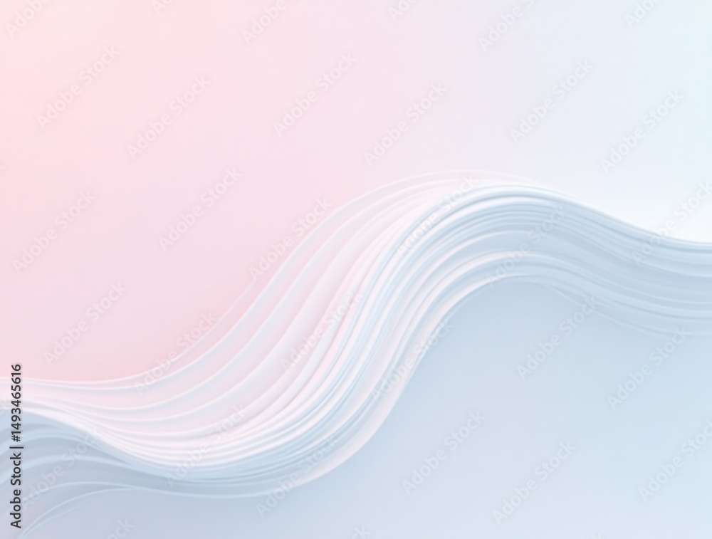 Poster vector illustration abstract technology with molecule, flowing dot particle wave flow line, wirefram