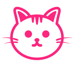 Obraz premium pink cute cat