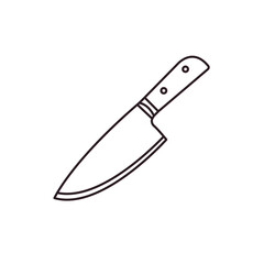 kitchen knife chef steel blade vector emoji illustration symbol sign icon