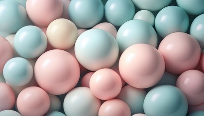 abstract pastel spheres background
