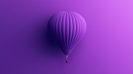 Obraz premium A purple balloon on a purple background