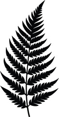 Obraz premium vector silhouette of a leaf